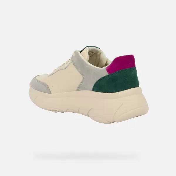  Adidași de damă GEOX NEBULA 2.0 X G009657 CREMOS 