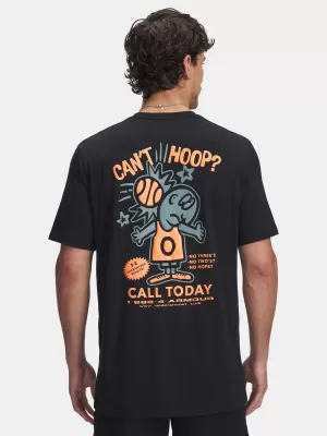 Tricou pentru bărbați UNDER ARMOUR UA M 60/40S CAN'T HOOP SS 6003684-001 NEGRU