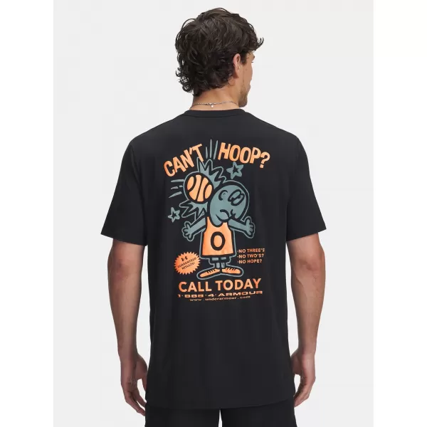  Tricou pentru bărbați UNDER ARMOUR UA M 60/40S CAN'T HOOP SS 6003684-001 NEGRU 