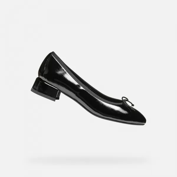  Pantofi de dama cu toc GEOX FLORETIA NEGRU 