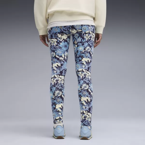  Jambiere de damă PUMA ESS NATURE 2 0 AOP LEGGINGS 68808034 ALBASTRU RECE 