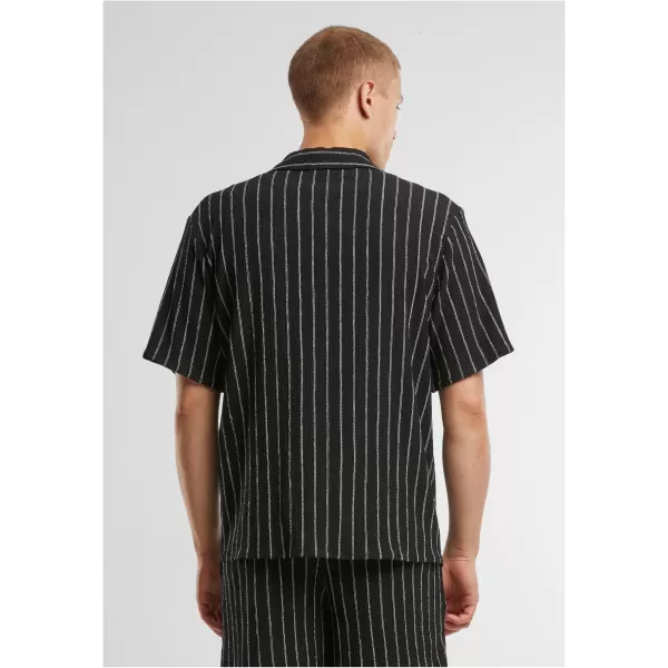  Cămașă pentru bărbați URBAN CLASSICS TB7342 NEGRU/ALB 