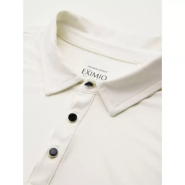  Tricou pentru bărbați cu guler OMBRE OM-POLS-0139 CREMĂ 