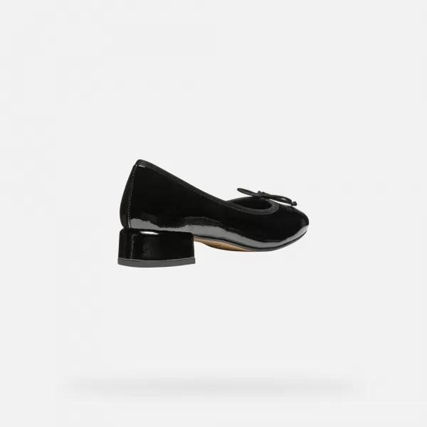 Pantofi de dama cu toc GEOX FLORETIA NEGRU 