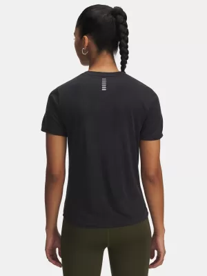 Tricou pentru femei UNDER ARMOUR UA LAUNCH JACQUARD SS 6005096-004 NEGRU