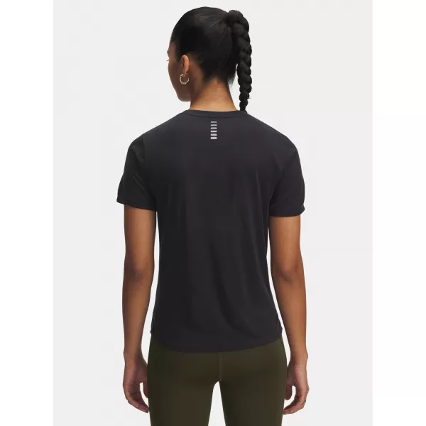  Tricou pentru femei UNDER ARMOUR UA LAUNCH JACQUARD SS 6005096-004 NEGRU 
