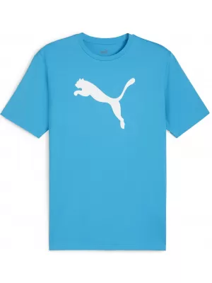 Jersey pentru bărbați PUMA TEAMRISE LOGO JERSEY COTTON 658705_02 SPEED BLUE/ SPEED BLUE/PUMA WHITE