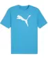Jersey pentru bărbați PUMA TEAMRISE LOGO JERSEY COTTON 658705_02 SPEED BLUE/ SPEED BLUE/PUMA WHITE