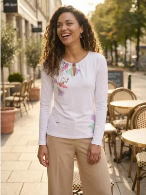 Tricou pentru femei ALTISPORT GLADYS ALB