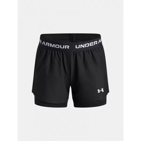  Pantaloni scurți pentru fete UNDER ARMOUR UA TECH PLAY UP 2N1 SHORT 6004985-005 NEGRU 