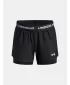 Pantaloni scurți pentru fete UNDER ARMOUR UA TECH PLAY UP 2N1 SHORT 6004985-005 NEGRU