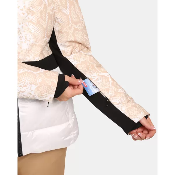  Jachetă de schi pentru femei KILPI LENA-W ZL0106KI ALB 