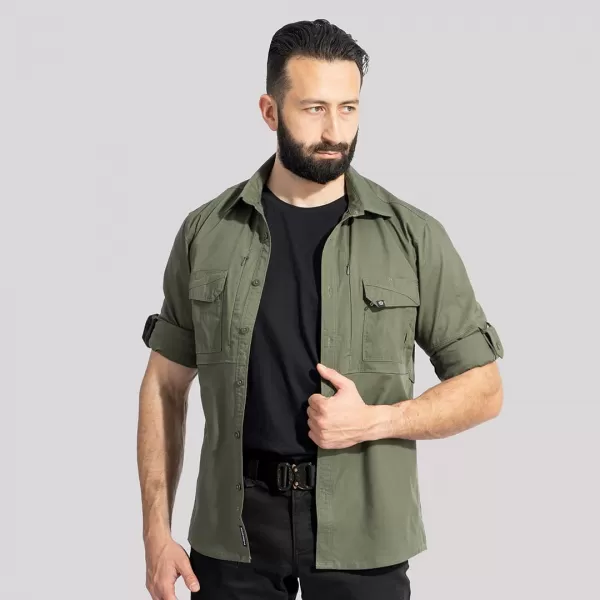 Cămașă pentru bărbați PENTAGON PLATO SHIRT K02019 VERDE CAMO 