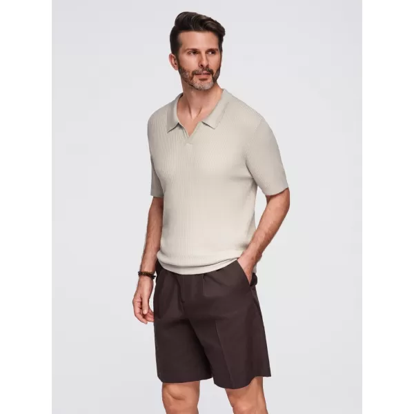  Tricou pentru bărbați OMBRE OM-POSS-0160 GRI DESCHIS 