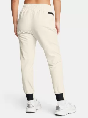 Pantaloni de trening pentru femei UNDER ARMOUR UA UNSTOPPABLE JOGGER 1376926-110 ALB