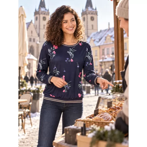  Tricou pentru femei KIXMI VANESSA ALBASTRU ÎNCHIS 
