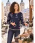 Tricou pentru femei KIXMI VANESSA ALBASTRU ÎNCHIS