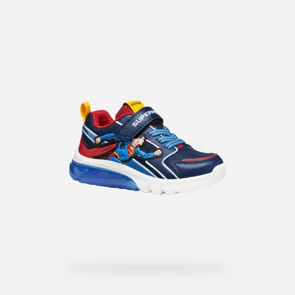  Adidași pentru băieți GEOX CIBERDRON J56LBD05411C0200 ALBASTRU 
