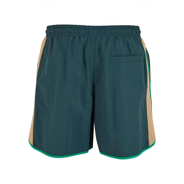  Pantaloni scurți de înot pentru bărbați URBAN CLASSICS TB7348 VERDE STICLA 
