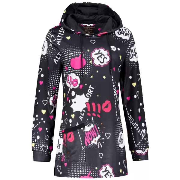 Hanorac de dama ALTISPORT GITA NEGRU 