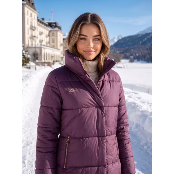  Palton de damă KIXMI VENECIA VIOLET 
