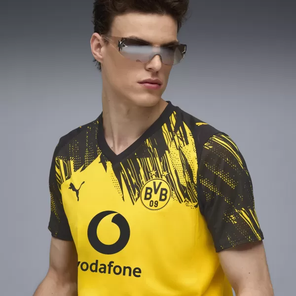  Jersey pentru bărbați PUMA BVB HOME JERSEY REPLICA 78008801 FASTER YELLOW/ GALBEN MAI RAPID/PUMA NEGRU 