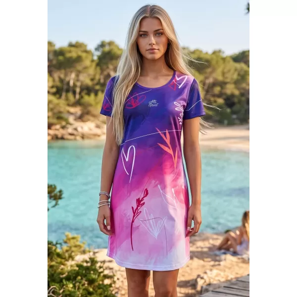  Tricou premium extins pentru femei ALTISPORT VOJ/ALW083SAT02 VIOLET 