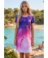 Tricou premium extins pentru femei ALTISPORT VOJ/ALW083SAT02 VIOLET