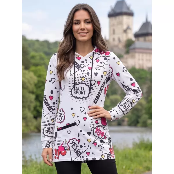  Hanorac de dama ALTISPORT GITA ALB 