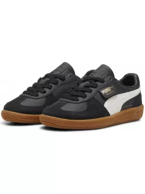 Pantofi pentru bebeluși PUMA PALERMO LTH JR 39727503 PUMA BLACK/GREY/GUM