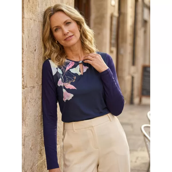  Tricou de damă ALTISPORT GLADYS ALBASTRU ÎNCHIS 