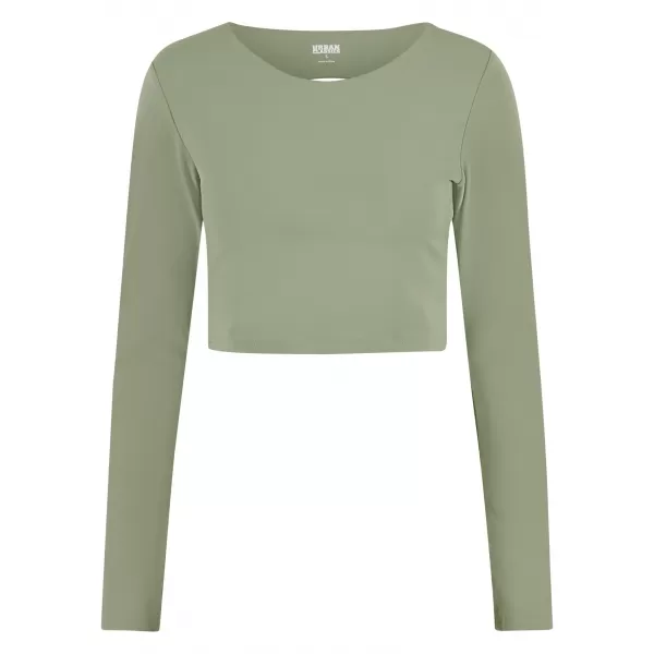  Tricou de damă URBAN CLASSICS TB7807 VERDE MATCHA 