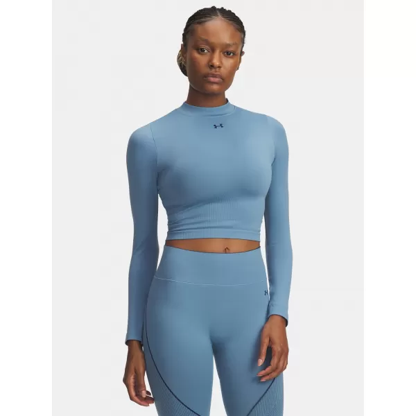  Tricou pentru femei UNDER ARMOUR UA VANISH SEAMLESS LS 6000645-418 ALBASTRU 