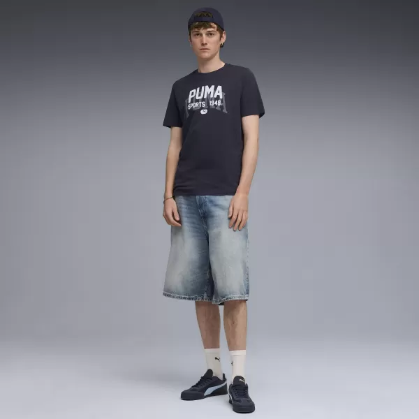  Cămaşă PUMA GRAPHIC VARSITY TEE 68803516 NOUA NAVĂ 