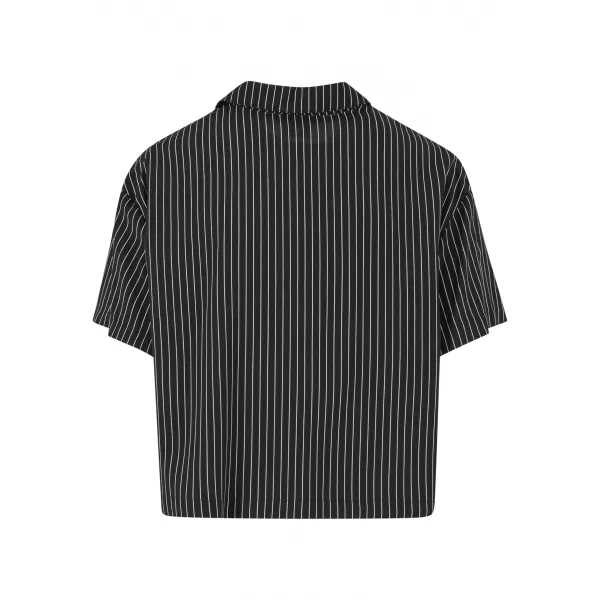  Cămaşă URBAN CLASSICS TB4365 NEGRU/ALB 