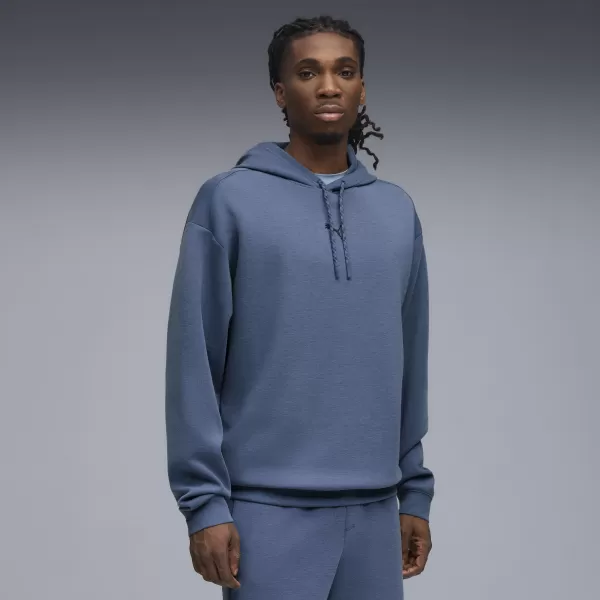  Hanorac pentru bărbați PUMA M CLOUDSPUN HOODIE 52759580 ERICA INDIGO ÎNCHISĂ 