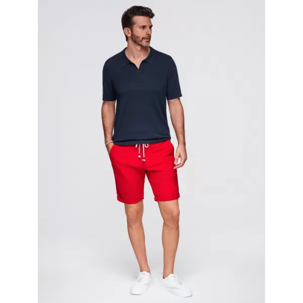  Tricou pentru bărbați OMBRE OM-POSS-0159 ALBASTRU MARIN 