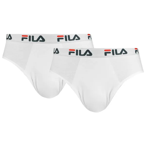 Chiloți bărbătești FILA MAN BRIEF 2-PACK FU5015/2 WHITE ALBĂ 