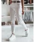Pantalonii pentru doamne DSTREET UY2432 ALB