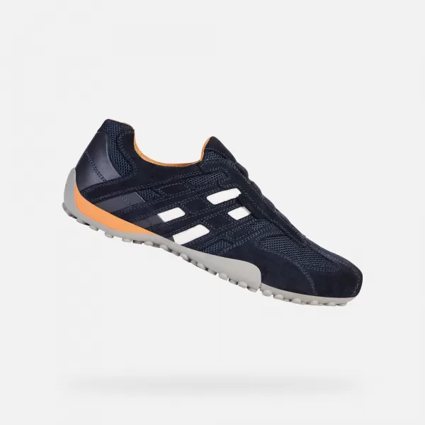  Adidași pentru bărbați GEOX SNAKE G002632 ALBASTRU ÎNCHIS 