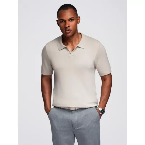  Tricou pentru bărbați OMBRE OM-POSS-0159 GRI DESCHIS 
