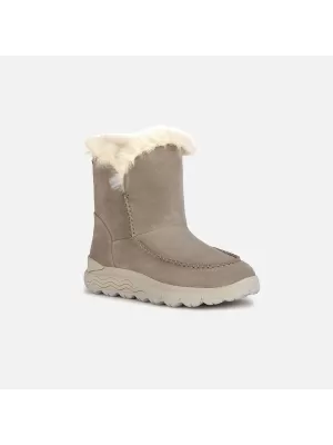Pantofi de dama cu siret GEOX SPHERICA 4X4 B ABX BEJ