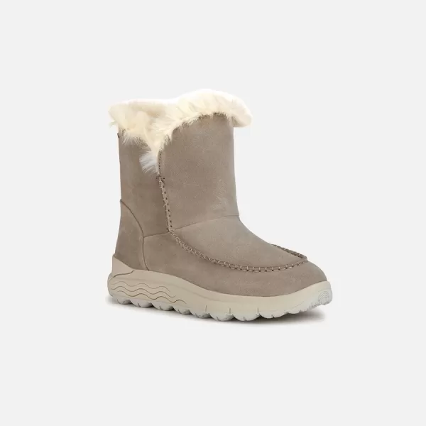  Pantofi de dama cu siret GEOX SPHERICA 4X4 B ABX BEJ 