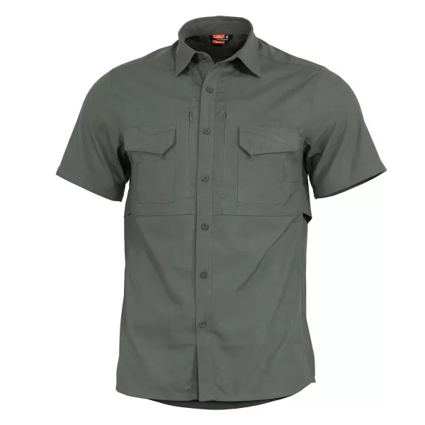  Cămașă pentru bărbați PENTAGON PLATO SHIRT SHORT K02019 VERDE CAMO 