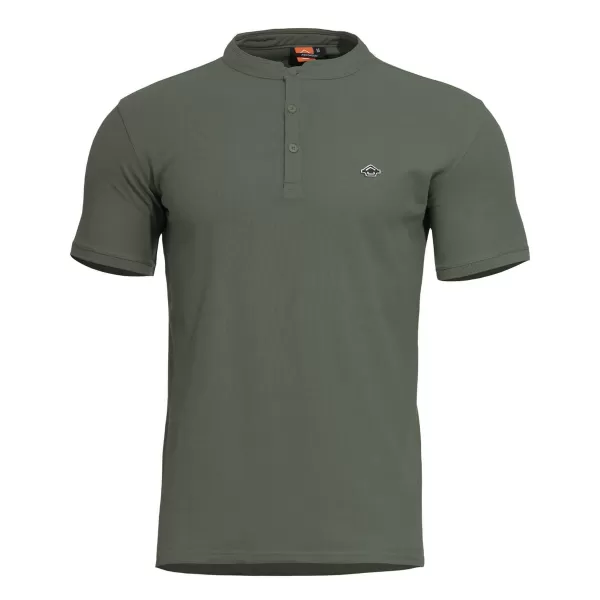  tricou PENTAGON LEVANTES HENLEY T-SHIRT K09025 VERDE CAMO 