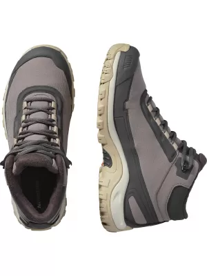 Pantofi de dama SALOMON SHELTER WATERPROOF W PISICUTA DE PRUNE/FANTOMA/DESERT BRONZ