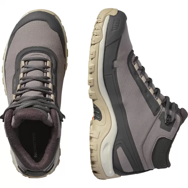  Pantofi de dama SALOMON SHELTER WATERPROOF W PISICUTA DE PRUNE/FANTOMA/DESERT BRONZ 