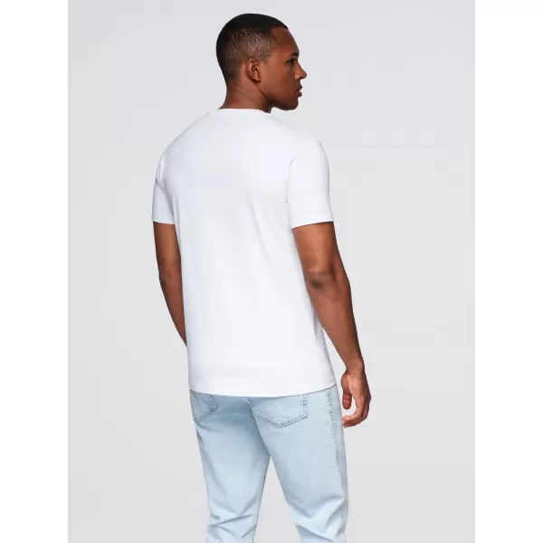  Tricou pentru bărbați OMBRE OM-TSPT-0231 ALB 