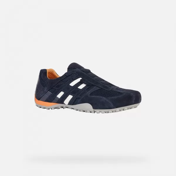  Adidași pentru bărbați GEOX SNAKE G002632 ALBASTRU ÎNCHIS 