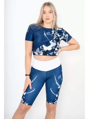 Crop top funcțional premium pentru femei ALTISPORT VOJ/ALW022TR07 NAVY OBICEIURI